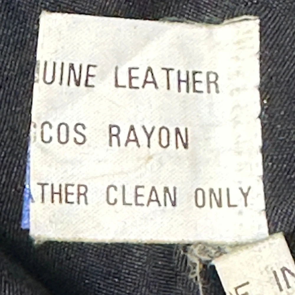 Vintage Reed Sportswear Leather Jacket - Men's Black Jacket